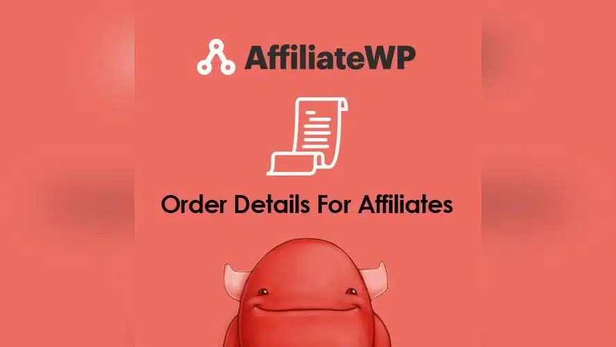 AffiliateWP Order Details For Affiliates