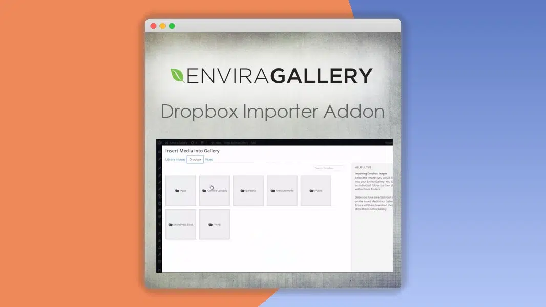 Envira Gallery – Dropbox Importer Addon
