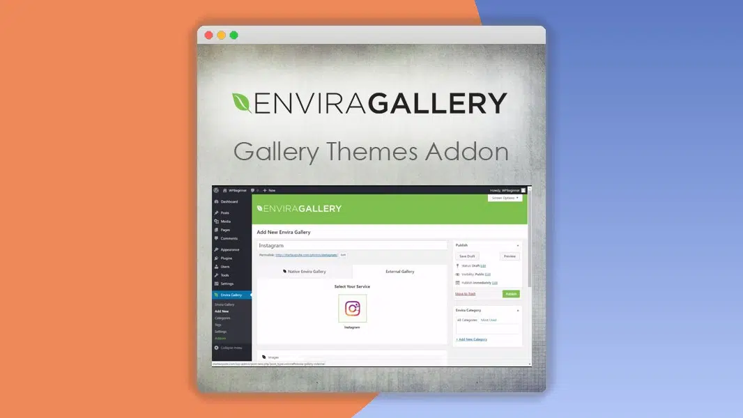 Envira Gallery – Instagram Addon