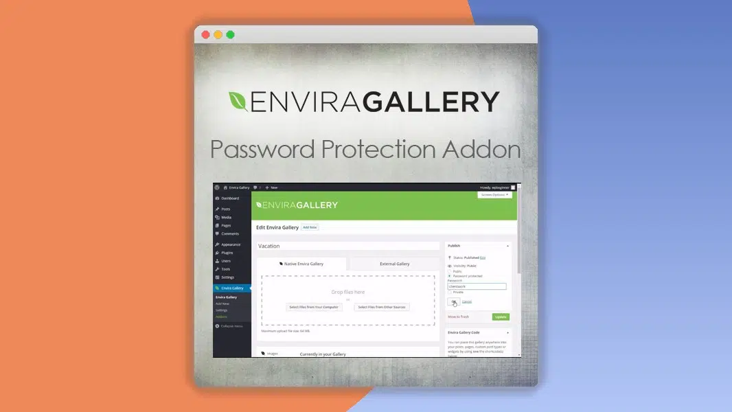 Envira Gallery – Password Protection Addon
