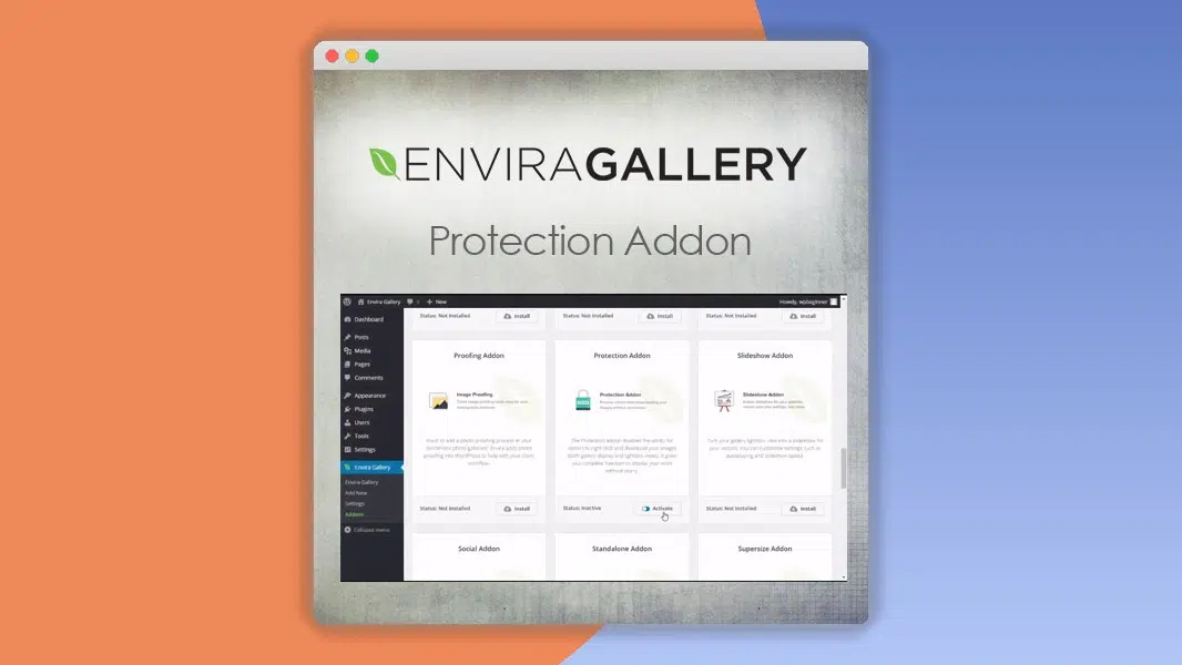Envira Gallery – Protection Addon