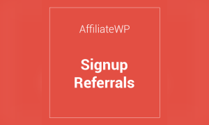 AffiliateWP Signup Referrals