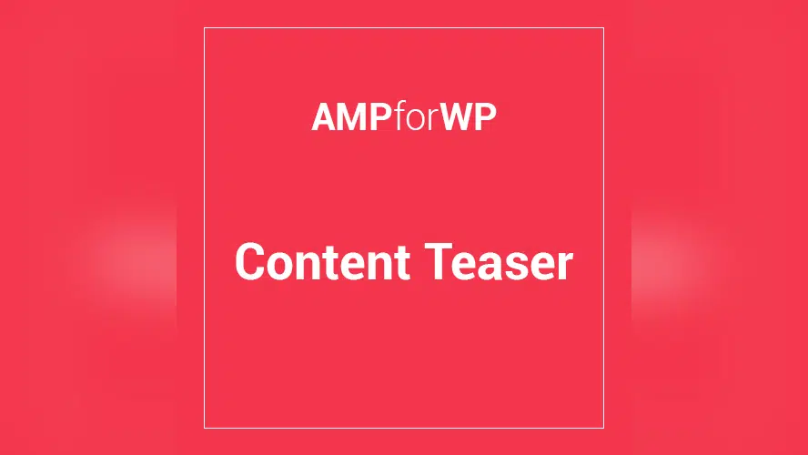 AMP Teaser