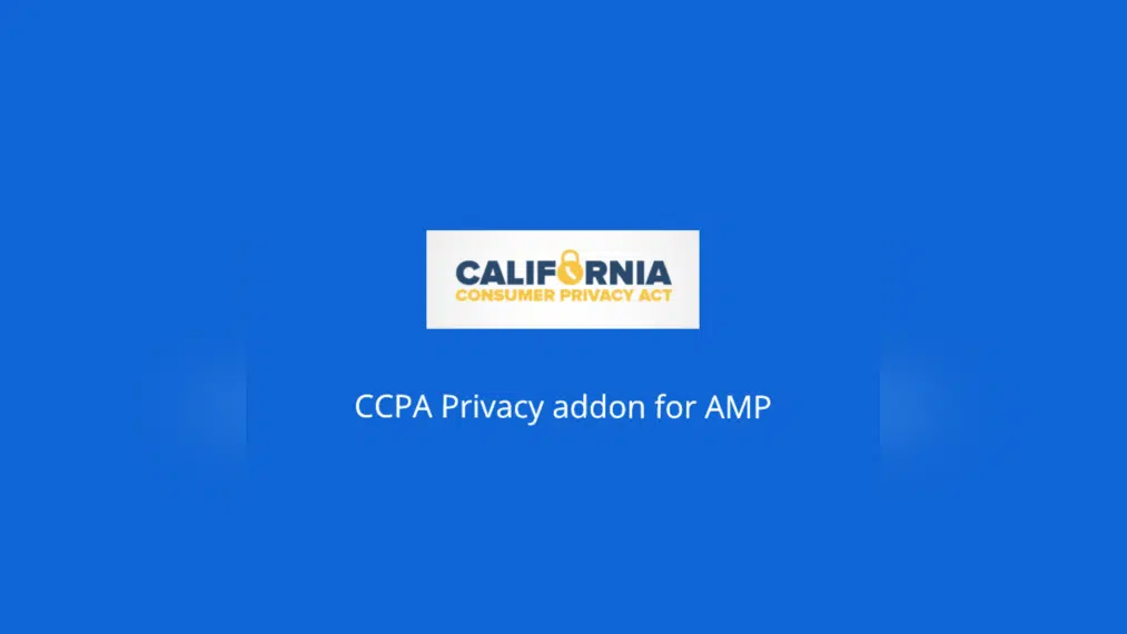 CCPA for AMP