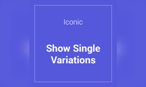 Iconic WooCommerce Show Single Variations