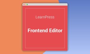 LearnPress Frontend Editor